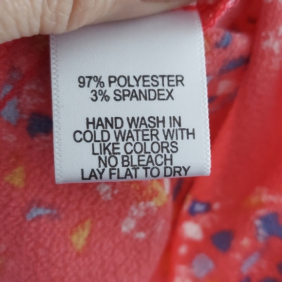 Gibson Knot Front Floral Blouse Size XL - Picture 7 of 7